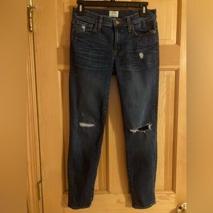 J Crew Toothpick Ripped Jeans